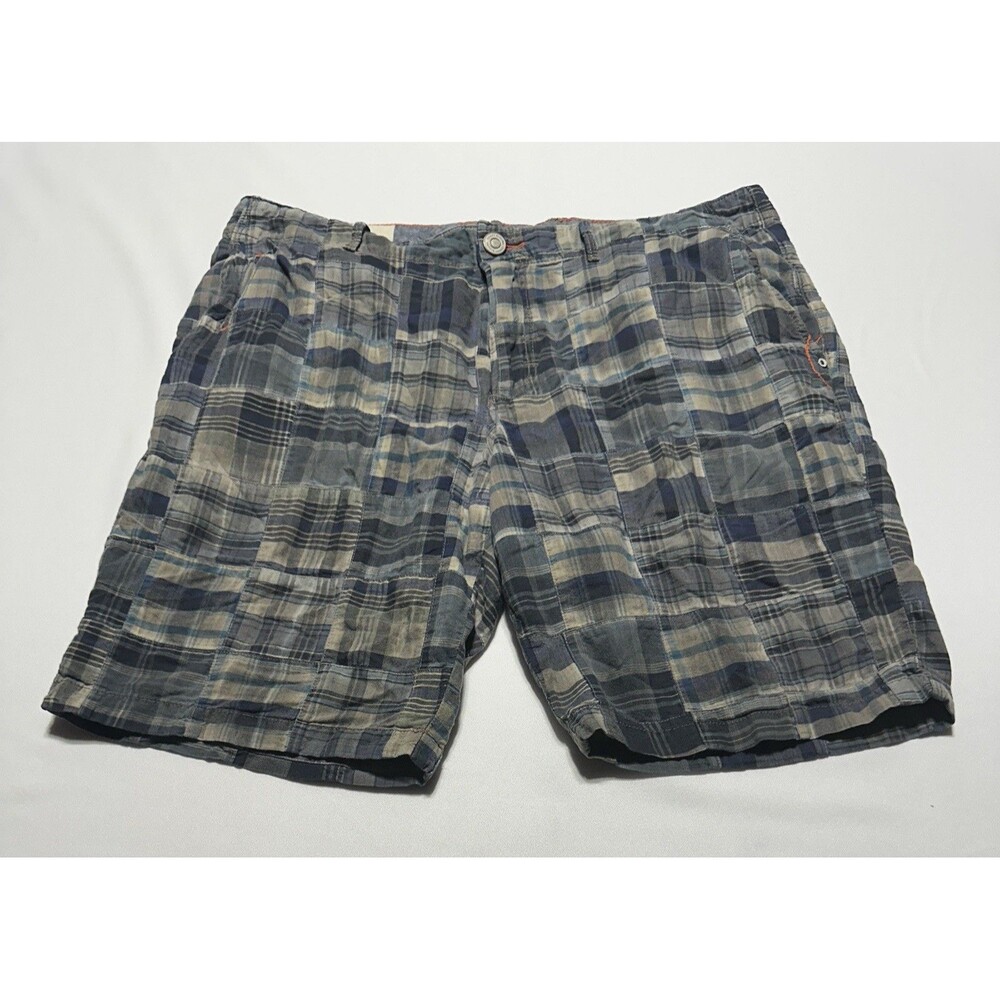 Tommy Bahama Shorts Plaid Patchwork Pattern Cotton Men’s Size 36 Casual Preppy